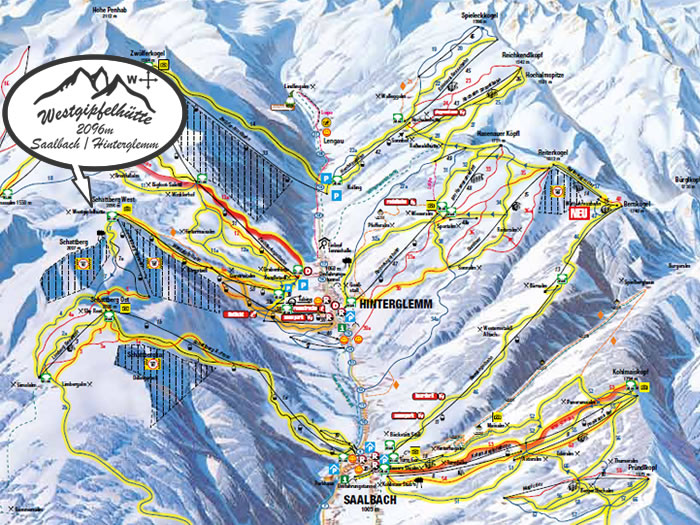 Skicircus Saalbach Hinterglemm Leogang mit 200 km bestens präparierten Abfahrten